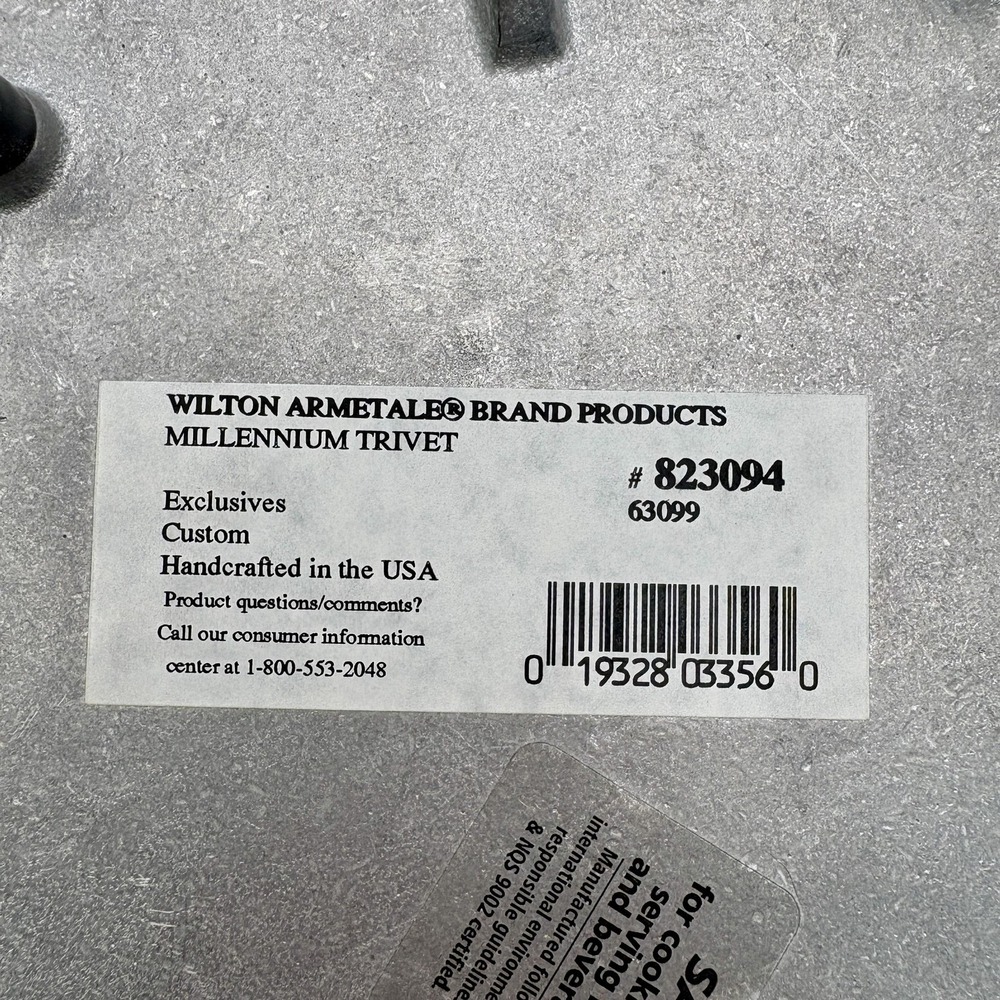 Wilton Armetale Millennium 2000 Trivet USA Silver‎ Champagne Party Table Decor - Picture 3 of 3